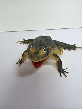 Vintage 1980 Imperial Rubber Frog Toad Squeaker Toy Made in Hong Kong